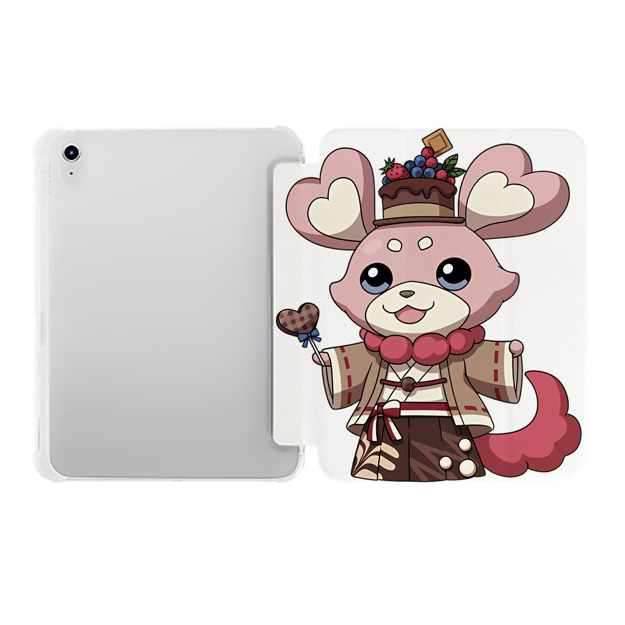 （画像用） 妖怪ウォッチ Yo-kai Watch IPad ケース ペン収納付き 三つ折りスタンド PUレザー×シリコン 対応機種9.5/10.5/10.9インチ